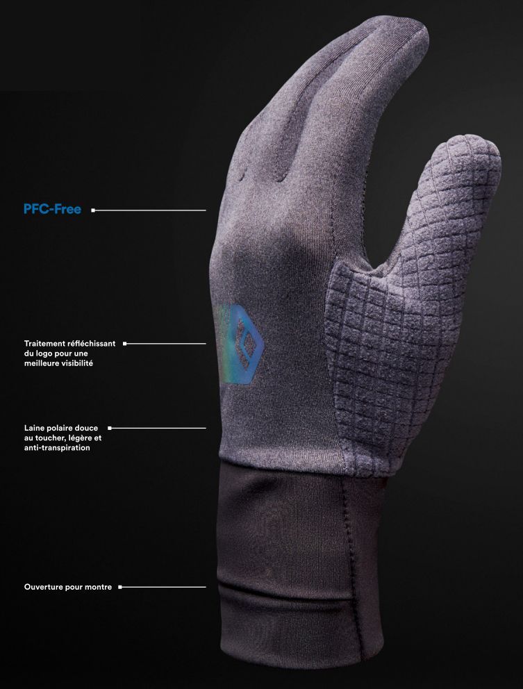 Caract&eacute;ristiques des gants distance Deploy Black Diamond: n1